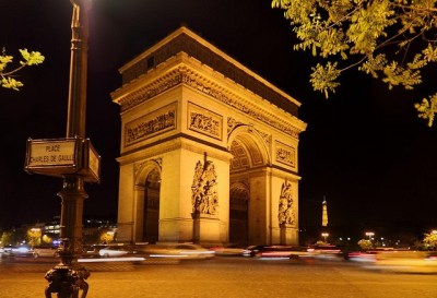 Arc at night