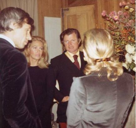 Pierre de la Salle with Ted and Joan Kennedy