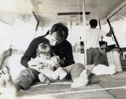 Pitou de la Salle with baby Lucinda Howard