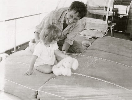 Pierre de la Salle with baby Lucinda Howard