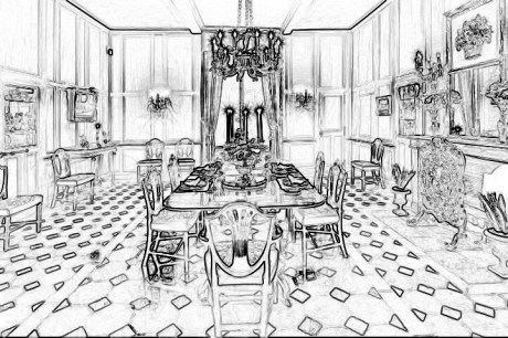 Drouilly diningsketch