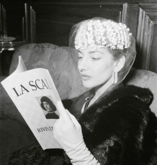 Maria Callas, 1956 Maria Callas, Greek-American singer, before her only guest performance in Vienna. Photography. 1956.